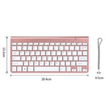 Teclado e Rato Sem Fios Mini USB Externo para Portátil e Computador de Secretária Universal, Teclado, Conjunto de Teclado e Rato