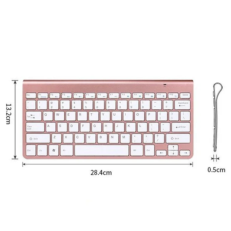 Teclado e Rato Sem Fios Mini USB Externo para Portátil e Computador de Secretária Universal, Teclado, Conjunto de Teclado e Rato