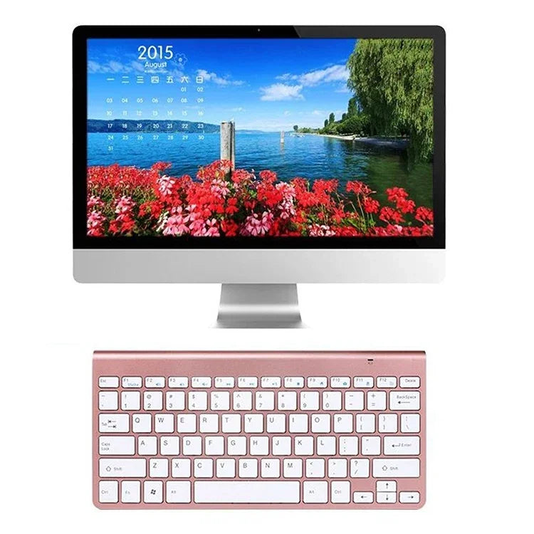 Teclado e Rato Sem Fios Mini USB Externo para Portátil e Computador de Secretária Universal, Teclado, Conjunto de Teclado e Rato