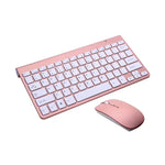 Teclado e Rato Sem Fios Mini USB Externo para Portátil e Computador de Secretária Universal, Teclado, Conjunto de Teclado e Rato