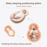 Travesseiro para Bebé, Colchão para Recém-nascido, Almofada de Posicionamento para Sono, Prevenção de Cabeça Chata, Almofadas Anti-Rolamento