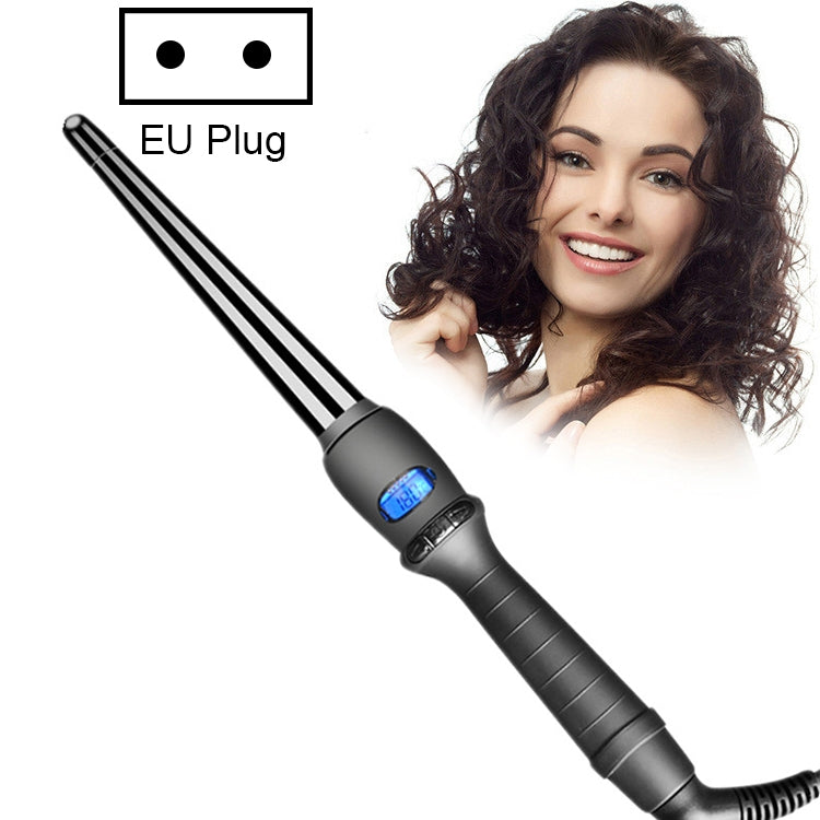 Ferro de Ondular Cónico LCD Tubo Único Cerâmica Esmaltada Cone de Flor de Pêra, 19mm EU, 25mm EU, 25mm US, 19mm US, 32mm EU