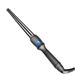 Ferro de Ondular Cónico LCD Tubo Único Cerâmica Esmaltada Cone de Flor de Pêra, 19mm EU, 25mm EU, 25mm US, 19mm US, 32mm EU