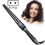 Ferro de Ondular Cónico LCD Tubo Único Cerâmica Esmaltada Cone de Flor de Pêra, 19mm EU, 25mm EU, 25mm US, 19mm US, 32mm EU