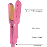 Ferro de Ondular Cerâmico Profissional 220V Ondulado Azul, Rosa, Vermelho, Vermelho Rosado, Branco