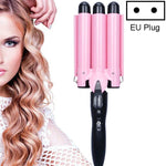 Modelador de Cabelo Automático para Permanente Cerâmico 20-32m 3 Barris Ferro de Ondular para Ondas Grandes, 32mm