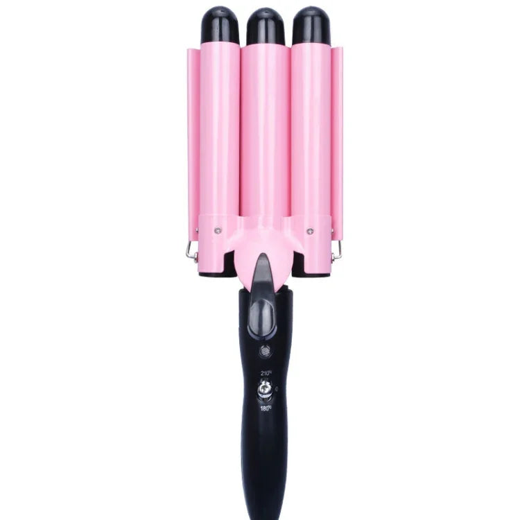 Modelador de Cabelo Automático para Permanente Cerâmico 20-32m 3 Barris Ferro de Ondular para Ondas Grandes, 32mm