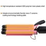 Modelador de Cabelo Automático para Permanente Cerâmico 20-32m 3 Barris Ferro de Ondular para Ondas Grandes, 32mm