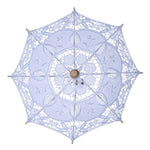 Guarda-chuva de renda para noivas, adereço para fotografia, artigos para casamento, comprimento 26cm/diâmetro 29cm, comprimento 43cm/diâmetro 45cm