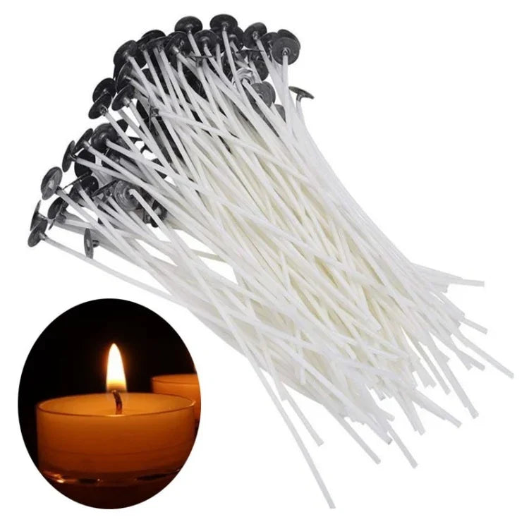 2 Conjuntos de Pavio de Algodão Trançado para Velas, Pavio para Velas