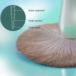 Pincéis de Maquilhagem com Cerdas de Fibra de Seda Laváveis, Pincel Verde para Pó Solto, Pincel Rosa para Pó Solto, 5 UN Pincéis Verdes para Sombra de Olhos, Pincel Verde para Pó Solto + 5 UN Pincéis para Sombra de Olhos