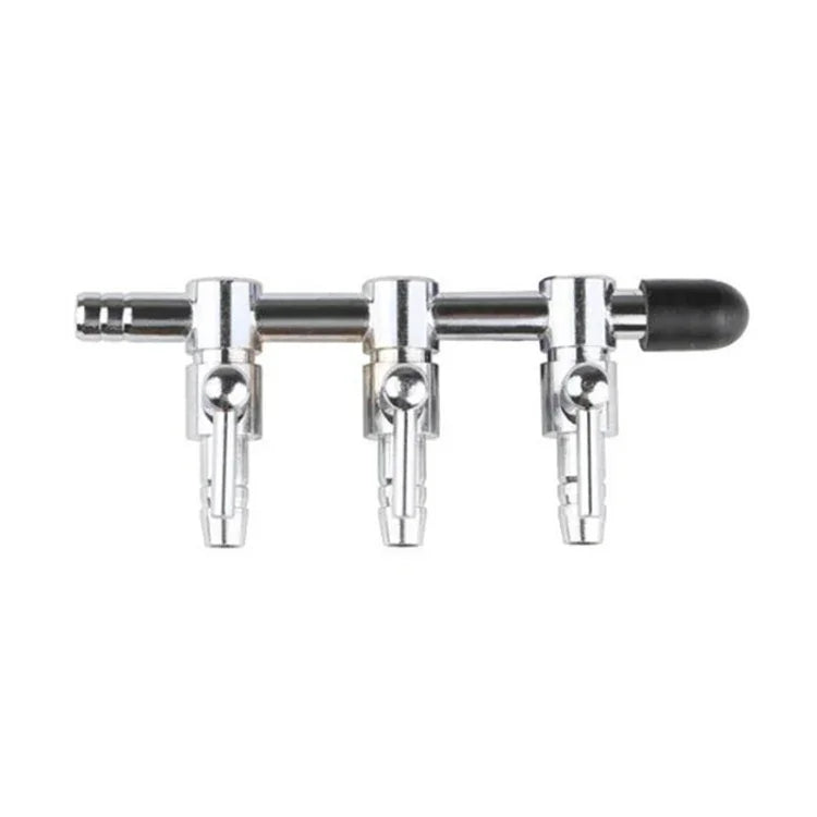 Distribuidor de tubo de oxigénio em aço inoxidável para tanque de peixes, válvula reguladora de oxigénio, uma cabeça, duas cabeças, três cabeças, quatro cabeças, cinco cabeças, seis cabeças, oito cabeças, dez cabeças