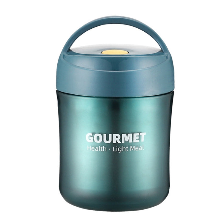 Copo Isolante GOURMET em Aço Inoxidável com Dupla Vedação para Sopa, Vermelho, Amarelo, Azul