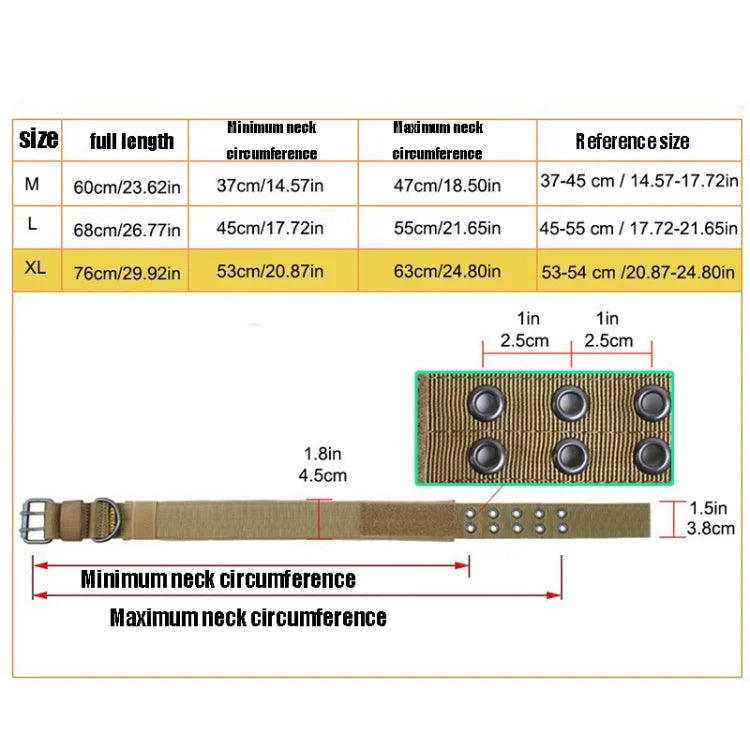Trela Multifuncional Ajustável para Cão, Treino ao Ar Livre, Coleira Resistente ao Desgaste e à Tração, M, L, XL