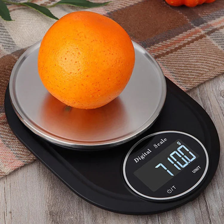 Balança Electrónica de Cozinha de Alta Precisão em Aço Inoxidável para Joias, Com Borda 5kg/1g, Sem Borda 5kg/1g, Com Borda 3kg/0,1g, Sem Borda 3kg/0,1g, Com Borda 5kg/0,1g, Sem Borda 5kg/0,1g