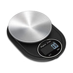Balança Electrónica de Cozinha de Alta Precisão em Aço Inoxidável para Joias, Com Borda 5kg/1g, Sem Borda 5kg/1g, Com Borda 3kg/0,1g, Sem Borda 3kg/0,1g, Com Borda 5kg/0,1g, Sem Borda 5kg/0,1g