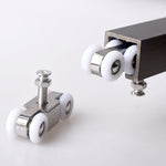Roda de Suspensão para Porta Deslizante em Aço Inoxidável, Silenciosa, Suave e Resistente ao Desgaste, Polia para Porta Deslizante, Trilho de Nylon, 4 Rodas, 8 Rodas