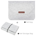 Bolsa Portátil de Feltro Permeável ao Ar para Portátil MacBook, com Bolsa de Armazenamento para Energia, 12 polegadas, 13 polegadas, 15 polegadas, 11 polegadas