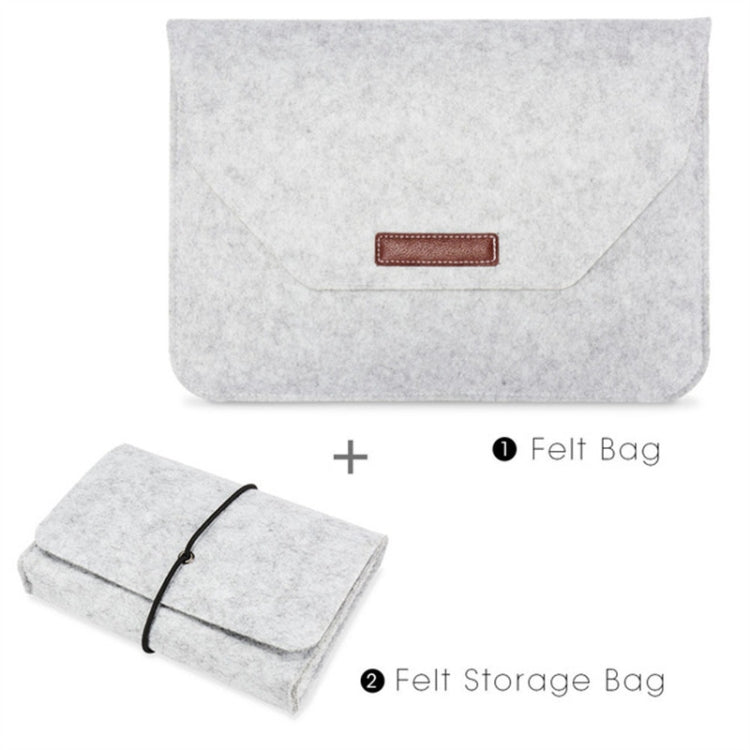 Bolsa Portátil de Feltro Permeável ao Ar para Portátil MacBook, com Bolsa de Armazenamento para Energia, 12 polegadas, 13 polegadas, 15 polegadas, 11 polegadas