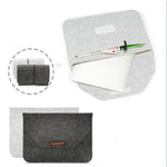 Bolsa Portátil de Feltro Permeável ao Ar para Portátil MacBook, com Bolsa de Armazenamento para Energia, 12 polegadas, 13 polegadas, 15 polegadas, 11 polegadas