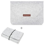 Bolsa Portátil de Feltro Permeável ao Ar para Portátil MacBook, com Bolsa de Armazenamento para Energia, 12 polegadas, 13 polegadas, 15 polegadas, 11 polegadas