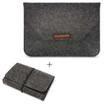 Bolsa Portátil de Feltro Permeável ao Ar para Portátil MacBook, com Bolsa de Armazenamento para Energia, 12 polegadas, 13 polegadas, 15 polegadas, 11 polegadas
