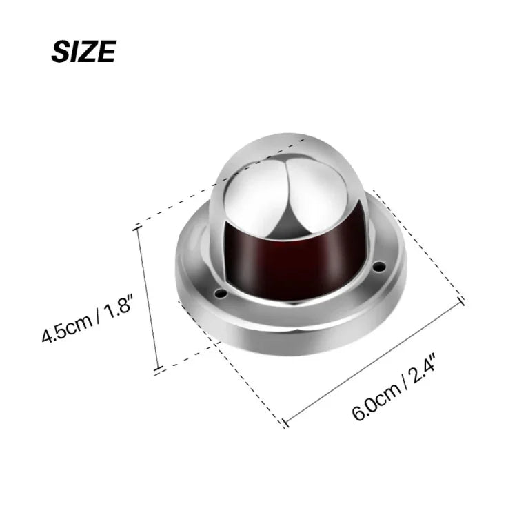 1 Par de Luzes de Navegação LED em Aço Inoxidável Vermelha e Verde para Sinalização de Vela para Barco Marinho Iate Luz de Aviso, DC 12V, 1 Par 12V