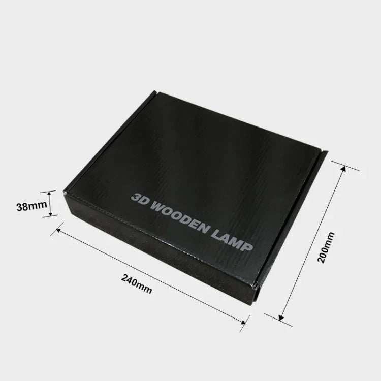 Lâmpada de Mesa Artesanal de Pinho Cruz, Luz Noturna LED, Cruz