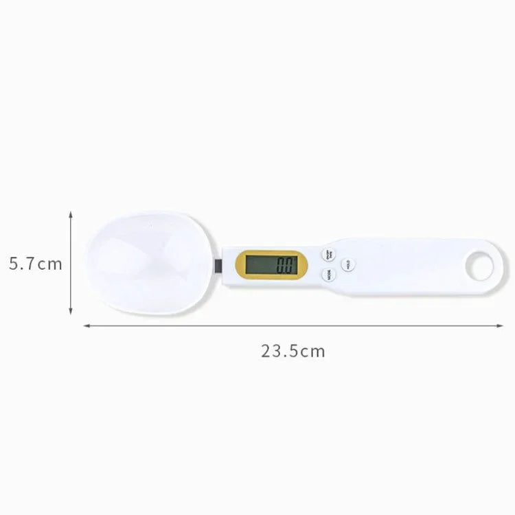 Colher de Medição Eletrónica ABS, Ferramenta de Pesagem e Medição, Especificação: 500g/0,1g, 500g/0,1g ABS Branco, 500g/0,1g ABS Preto