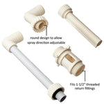 K-210 Acessórios de Decoração para Piscina Fonte Pequena de Cascata Ajustável em Altura para Piscina, Acessórios para Fonte de Cascata