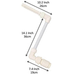 K-210 Acessórios de Decoração para Piscina Fonte Pequena de Cascata Ajustável em Altura para Piscina, Acessórios para Fonte de Cascata
