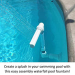 K-210 Acessórios de Decoração para Piscina Fonte Pequena de Cascata Ajustável em Altura para Piscina, Acessórios para Fonte de Cascata