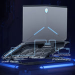 Base de arrefecimento para portátil Suohuang, cooler para portátil gaming, suporte para ventoinha de exaustão de portátil