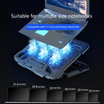 Base de arrefecimento para portátil Suohuang, cooler para portátil gaming, suporte para ventoinha de exaustão de portátil