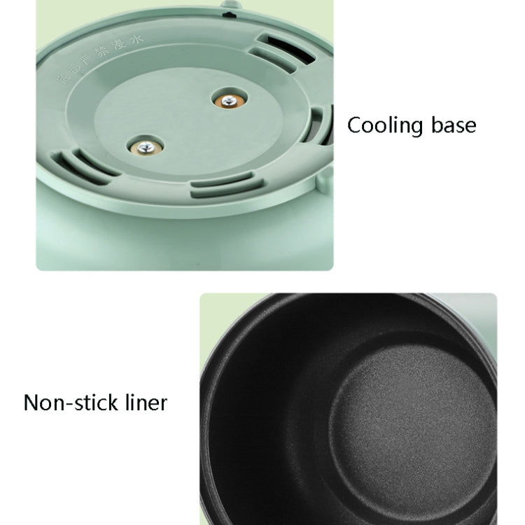 Multi-Function Electric-Cooker Mini Dormitory Student Cooking Rice Stir Frying Non-Stick Pot, 110V US Plug, White Manual Single Pot, White Manual Style with Steaming Grid, White Smart Single Pot, White Smart With Steaming Grid, Green Manual Single Pot