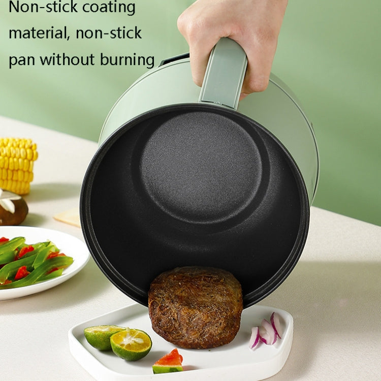Multi-Function Electric-Cooker Mini Dormitory Student Cooking Rice Stir Frying Non-Stick Pot, 110V US Plug, White Manual Single Pot, White Manual Style with Steaming Grid, White Smart Single Pot, White Smart With Steaming Grid, Green Manual Single Pot