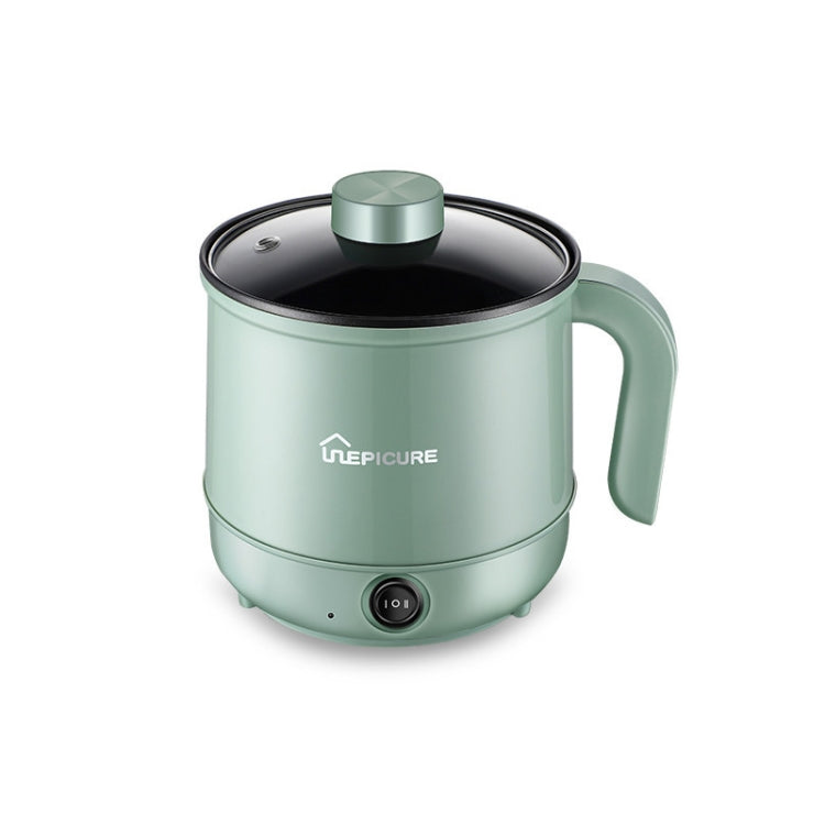 Multi-Function Electric-Cooker Mini Dormitory Student Cooking Rice Stir Frying Non-Stick Pot, 110V US Plug, White Manual Single Pot, White Manual Style with Steaming Grid, White Smart Single Pot, White Smart With Steaming Grid, Green Manual Single Pot