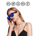 Óculos de Sol Inteligentes de Áudio Bluetooth A12, Azul, Preto, Verde, Vermelho Dourado, Prateado
