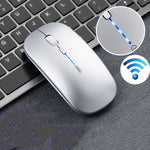 Rato sem fios silencioso para portátil Inphic PM1 Office, com indicador de bateria