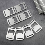20 PCS Abridor de Garrafas com Fita Abridor de Cartão em Aço Inoxidável para Mochila Exterior, 20 PCS Abridor de Cartão