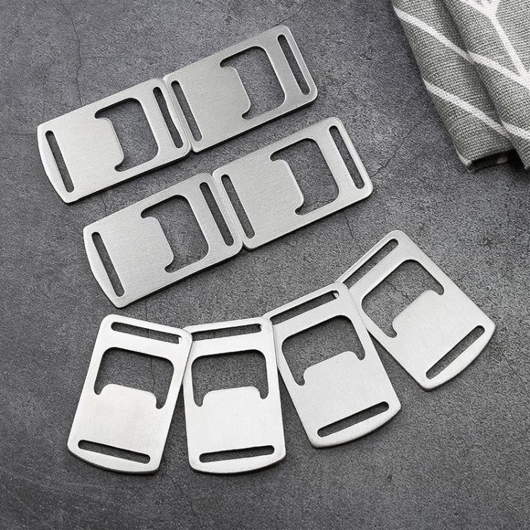 20 PCS Abridor de Garrafas com Fita Abridor de Cartão em Aço Inoxidável para Mochila Exterior, 20 PCS Abridor de Cartão