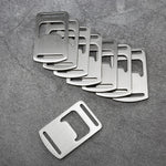 20 PCS Abridor de Garrafas com Fita Abridor de Cartão em Aço Inoxidável para Mochila Exterior, 20 PCS Abridor de Cartão