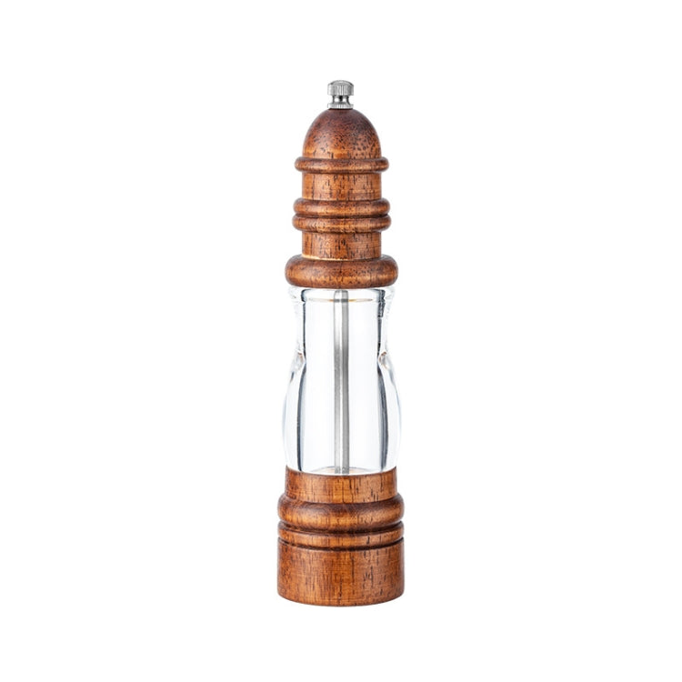 Moedor de Pimenta em Forma de Farol de Madeira para Uso Doméstico, Ferramenta Manual para Moer Sal Marinho, Estilo 2
