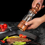 Moedor de Pimenta em Forma de Farol de Madeira para Uso Doméstico, Ferramenta Manual para Moer Sal Marinho, Estilo 2