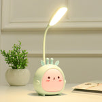 Candeeiro de Secretária Dobrável LED YW2021 Cartoon Fofo com Proteção para os Olhos, para Estudantes, Dormitório e Quarto, Azul
