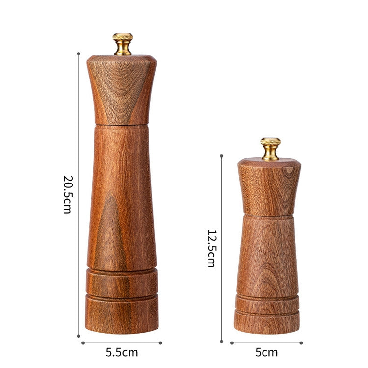 Moedor de Pimenta de Madeira Manual para Cozinha Doméstica, Moedor Sólido de Pimenta Preta, Frasco de Temperos, Estilo 3, 5 polegadas, Estilo 3, 8 polegadas