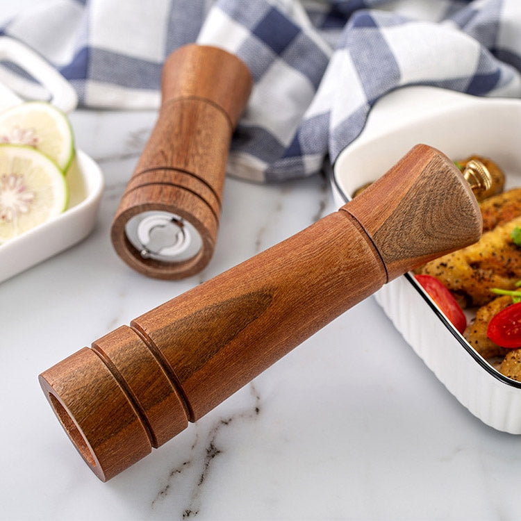 Moedor de Pimenta de Madeira Manual para Cozinha Doméstica, Moedor Sólido de Pimenta Preta, Frasco de Temperos, Estilo 3, 5 polegadas, Estilo 3, 8 polegadas