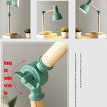 T1062 Dormitory Eye Protection Desk Lamp Bbedroom Bedside Wood Lamp, US Plug, EU Plug, UK Plug, AU Plug