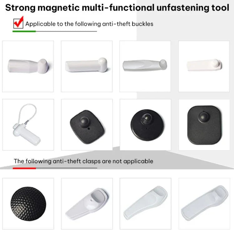 Dispositivo Universal Anti-roubo de Forte Dedução 15000GS Etiqueta de Roupa Fecho Magnético Acessórios de Segurança para Supermercado, 12000GS