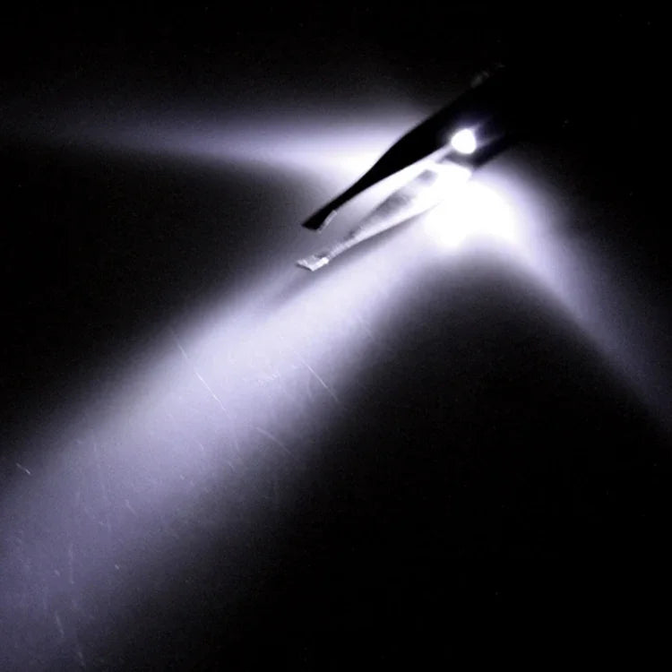 3 Pinças para Sobrancelhas com Luz LED Ferramenta de Maquilhagem Remoção de Pêlos dos Olhos Pestanas Acessórios de Beleza